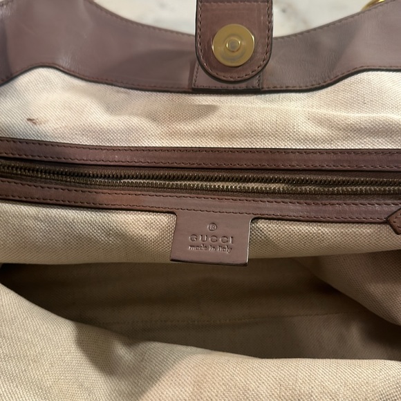 GUCCI Nude leather shopper bag - Picture 9 of 16